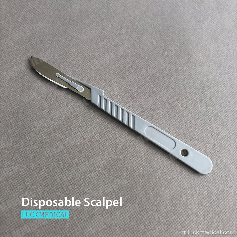 Scalpel chirurgical à couteau de poche avec poignée