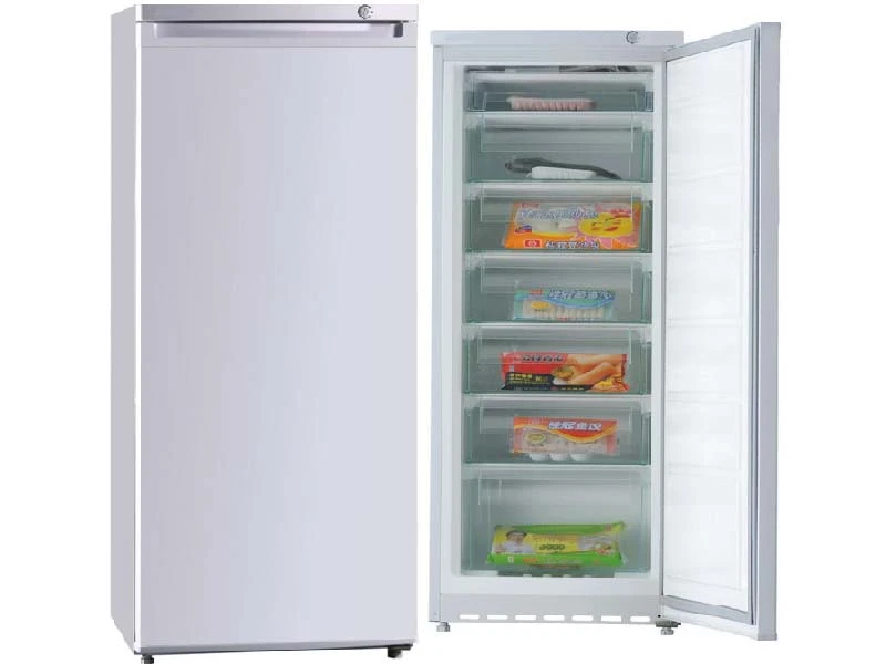 Single Solid Door Supermarket Commerical Upright Deep Freezer