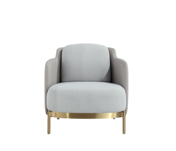 Stainless Flannel Finish Relax Modern Living Room Chairs