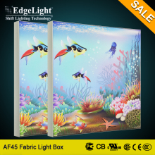 Edgelight aluminum textile light pockets with ce & ul certification for export & import