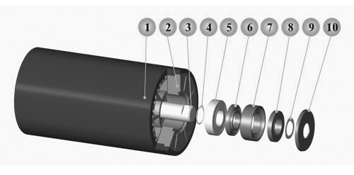 Coal Mining Industry TD75/Dtii Belt Conveyor Roller Parts