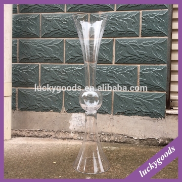 LHP005 popular selling clear bulk wholesale glass vases