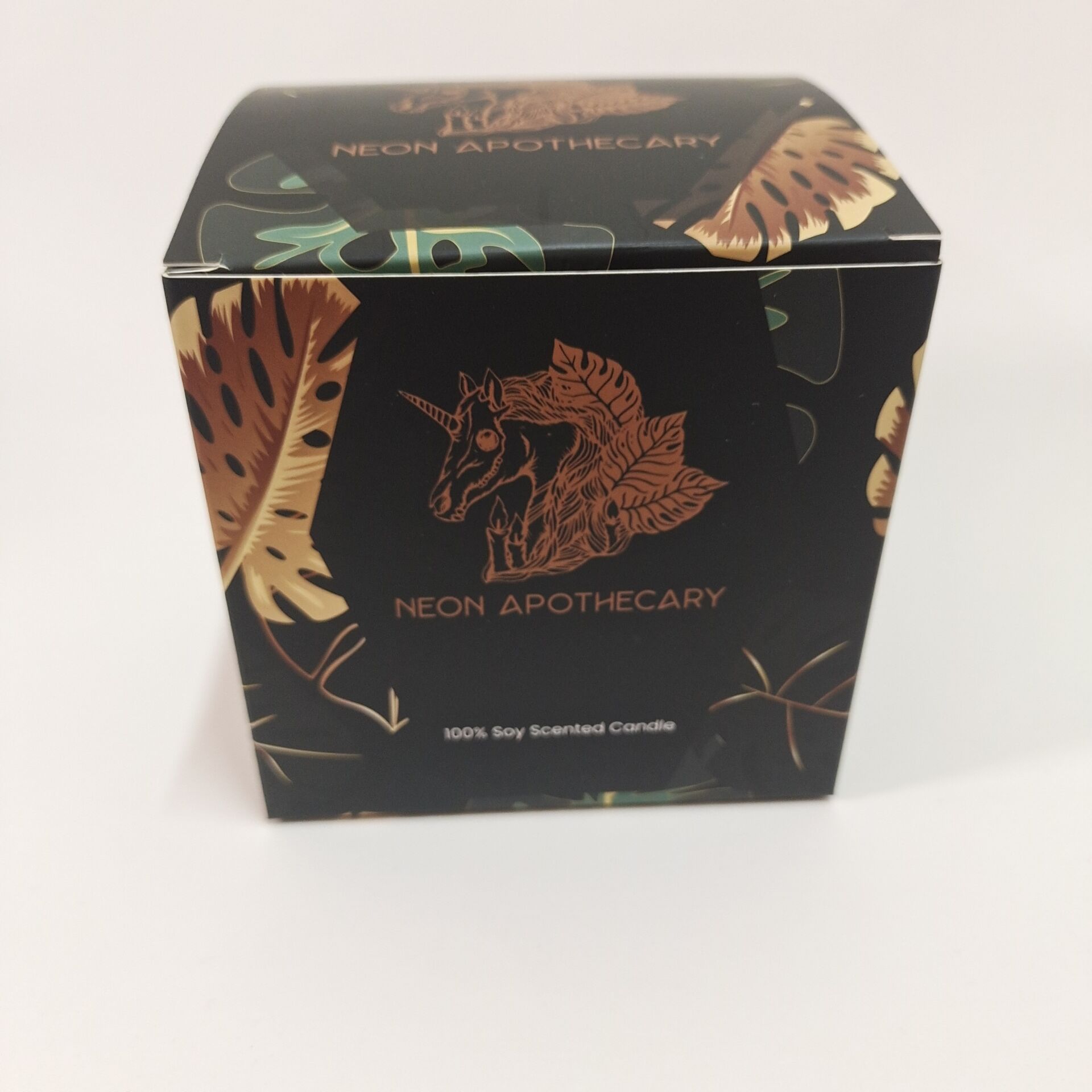 Low cost coated paper gold printed gift packaging box with logo