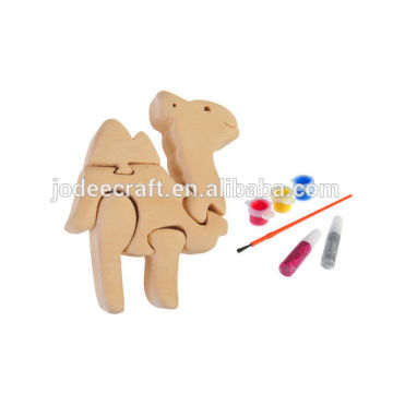 3D wooden craft puzzle camel