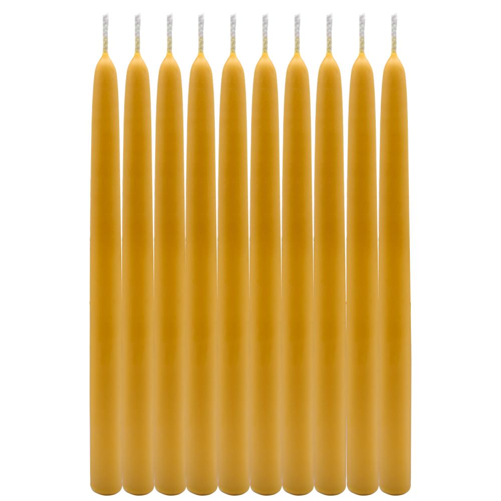 100% Pure Beeswax Dinner Candles