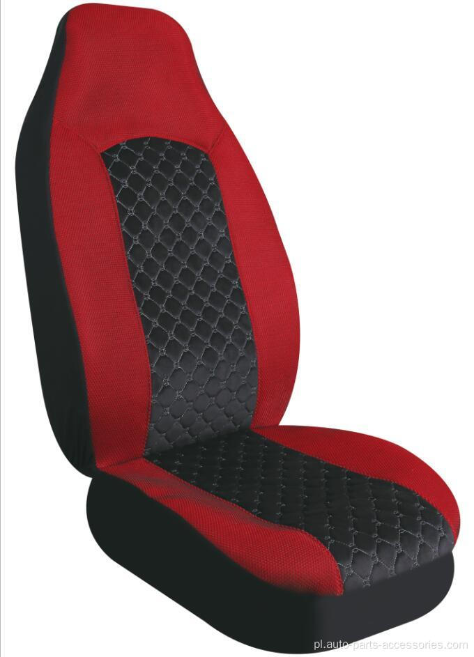 Dopasuj płaską pokrywę siedzeń pary tkaniny (czerwony)