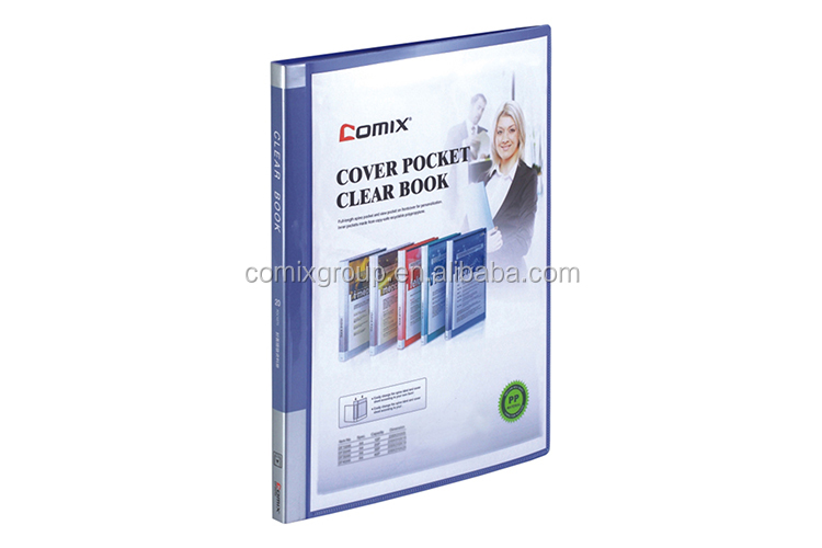 Comix stationery wholesale recycled material A5 20 pockets & 40 pockets Display book