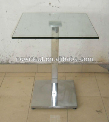 Toughened glass square table (NS1518)