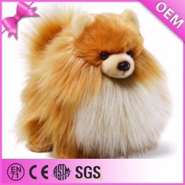 Simulation fluffy dog toy plush pomeranian dog plush toy