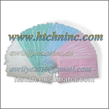 stock white disposable face masks