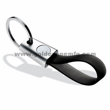 Promotion Blank Metal & Silicone Keychain (MK69)