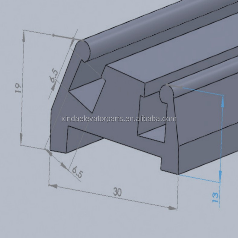 BS-3 double row Skirt Brush with aluminum pedestal for escalator and moving walk escalator spare part