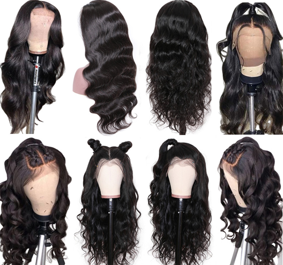 Body Wave 13x4 Lace Front Human Hair Wigs Brazilian Extension Remy Hair Lace Frontal WigsFor Black Women