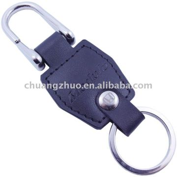 Fashion Metal Genuine Key Ring Leather