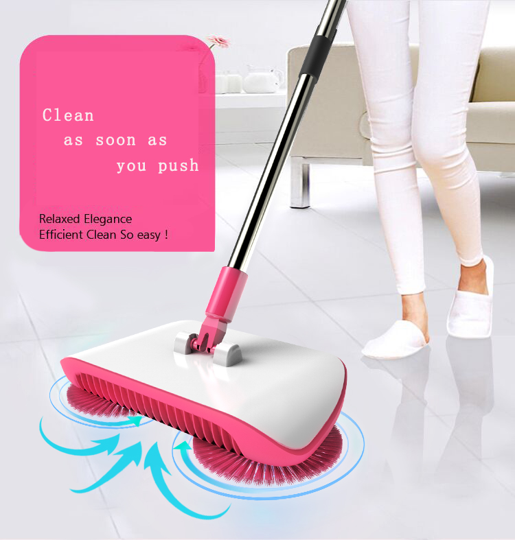 2020 New Product  360 Degree Rotary Home Use Magic Cordless Spin Broom Hand Push Spin Broom