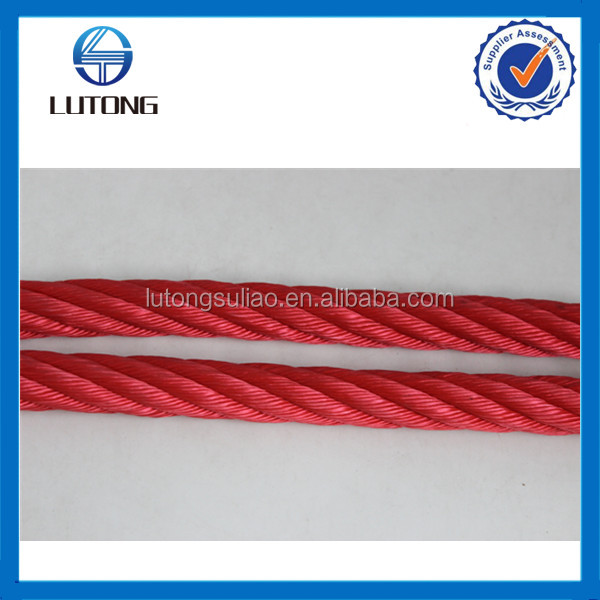 6 strands rope with stainless steel core used in playground