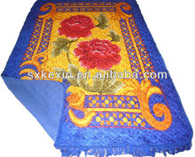 Polyester stiched black cotton carpet