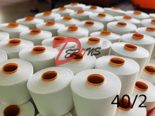 40S/2 RAW WHITE 100% Polyester Yarn