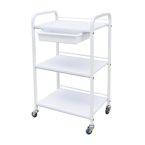 Beauty Salon Rolling Carts White