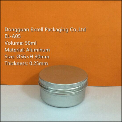 50ml Screw Top Aluminum Cosmetic Container