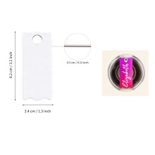 Customized Rectangular Circle Shape MDF Wooden Photo Tag for Straw Lid