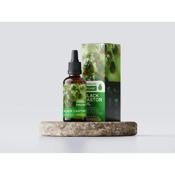 Customized Label Box Hexane Free Cold Pressed Jamacian Black Castor Oil Organic Castor Oil Pack Wrap Kit For Hair Growth