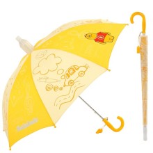 Yellow Plastic Straight Umbrellas Kid Umbrellas Children Umbrellas
