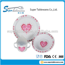 melamine kids plate bowl and cup dinner set