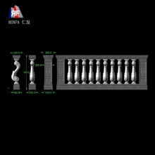 Plastic Garden Baluster Mold for Precasting