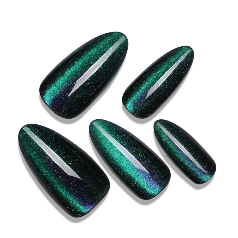 emerald fake nails