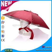 2015 Factory manufacturer hat head umbrella, mini umbrella hat