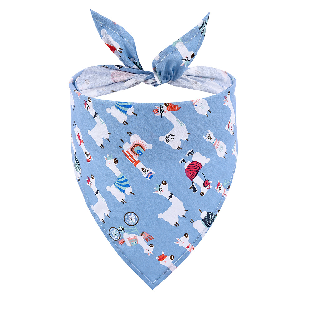 New Pet Triangle Scarf Summer Fruit Pattern Small Fresh Dog Saliva Towel Pet Scarf In Stock