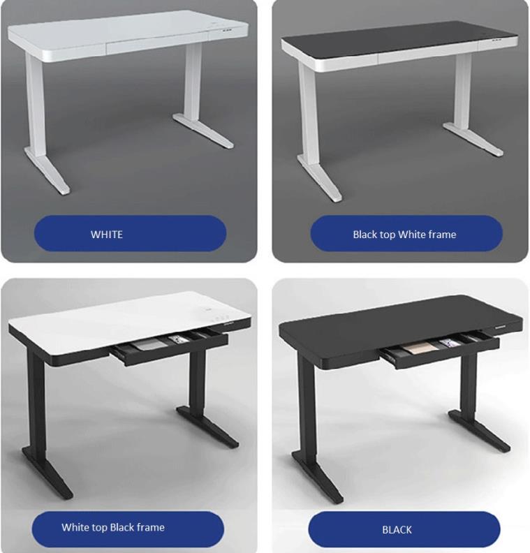 Hollin height adjustable desk standing table