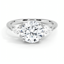 Three Stone White Gold Diamond Ring