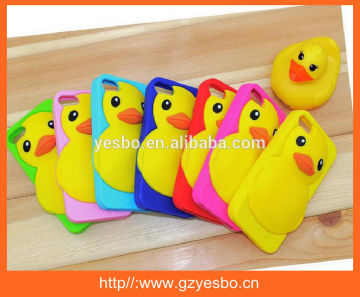 For iphone 5 duck 3D silicon case , silicon duck cases cover .