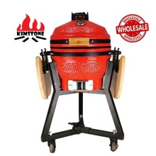 KIMSTONE 16 Inch BBQ Egg Grill Kamado Mullite XL Camping Grill