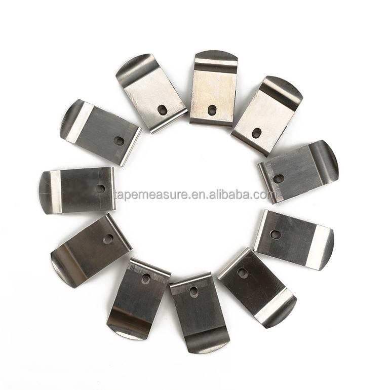 Direct Factory Price Silver Tape Measure Clip Customize Metal Spring Clip Logo Print Belt Clip