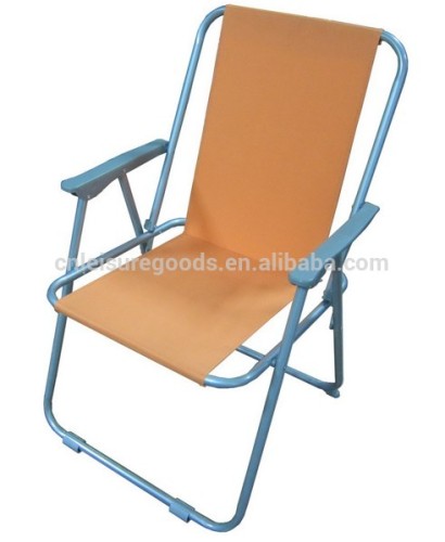 Steel spring folding beach chair