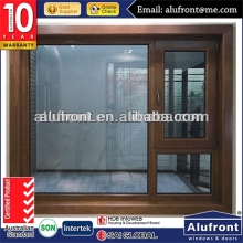 aluminium wood casement window with sub frame