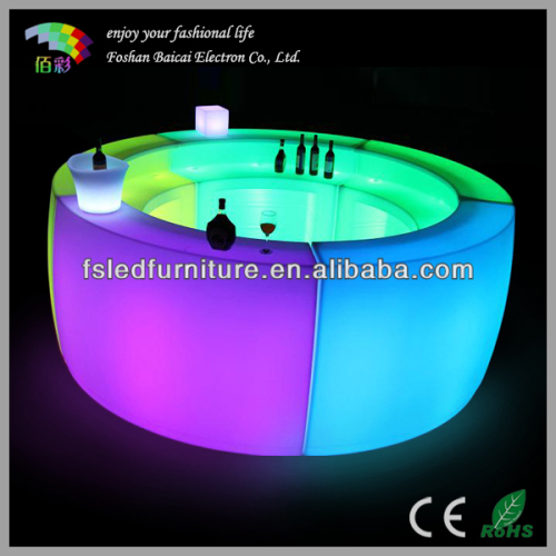 Rechargeable Bar Furniture,2015 Fashion and Modern LED Commercial bar counter