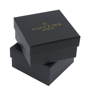 Excellent Black Cardboard Jewelry Paper Pendant Box