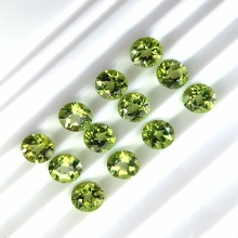 Natural Peridot Round Cut Gemstone Loose Stones