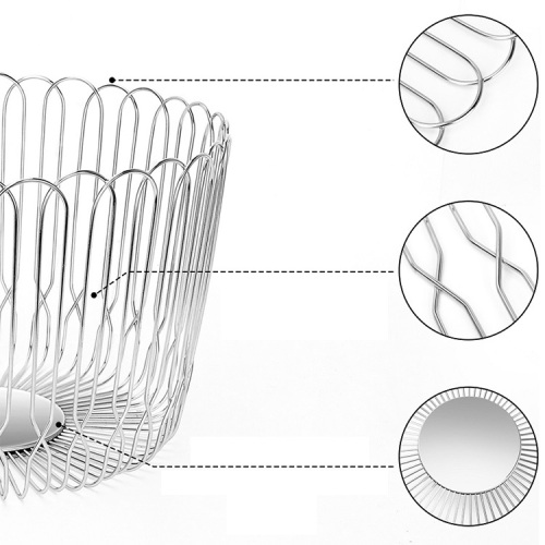 stainless steel tier mesh fruit basket