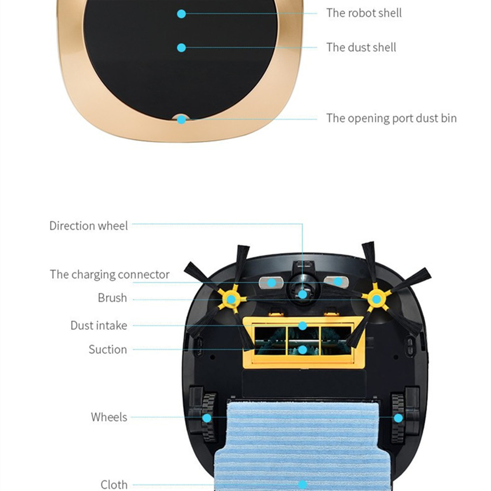 Pet Hairs Mopping Robot (4)