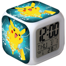 Colorful Pikachu LED Alarm Clock