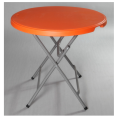 Folding round dining table