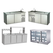 Modern Restaurant & Bar Equipment: Open Kitchen & Cocktail Bar Setup