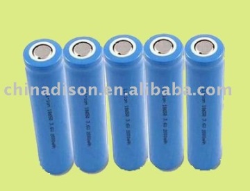 18650 laptop lithium ion battery 3.2v LiFePO4 &3.7v Cobalt oxide lithium