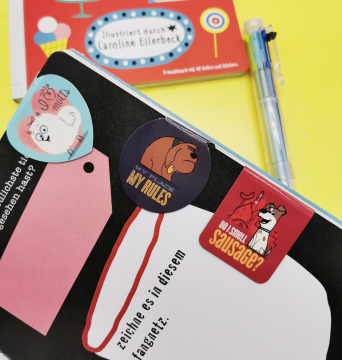 Customizable Cartoon Magnetic Bookmarks and Page Clips for School and Office Use