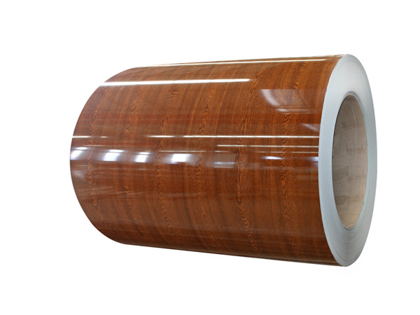 Wood grain kulay pinahiran aluminyo likawin